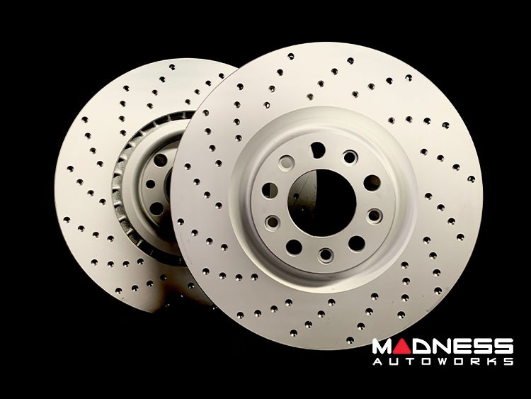 Alfa Romeo Stelvio Performance Brake Rotor 2.0L Drilled and Slotted